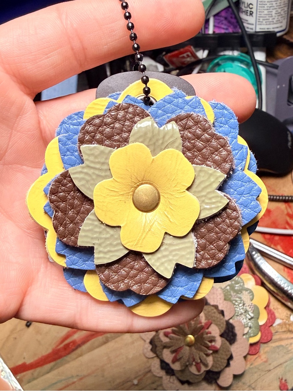Handmade Floral Bag Charm